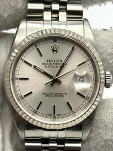 Rolex Datejust 36mm Silver Index Dial Jubilee Bracelet 16234 - 1999 - Picture 1 of 9