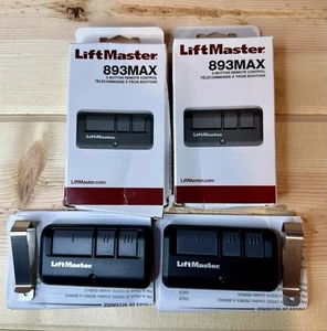 2 Pack LiftMaster 893MAX 3-Button Garage Door Remote Control - Picture 1 of 4