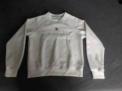 Celine Paris Damen Sweatshirt in Creme/weiß Gr. S TOP! - Bild 1 von 4