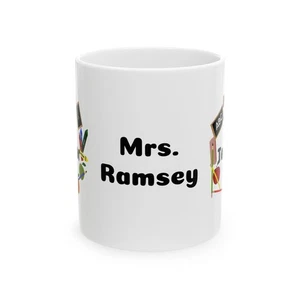 Personalized Number 1 Teacher Coffee Mug – Custom Ceramic Gift for Educators - Picture 1 of 9