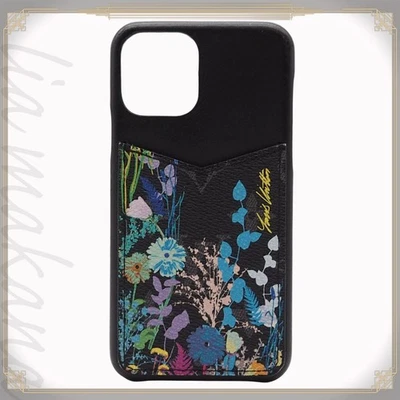 Louis Vuitton iPhone 11 Pro Parachoques Monograma Eclipse Floral Negro Gris Foto 1 de 4