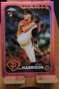 2024 Topps Chrome Kyle Harrison ROOKIE PINK - Picture 1 of 2