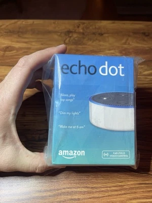Amazon Echo Dot (2nd Generation) Smart Assistant - White New factory sealed - Image 1 of 2