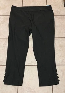 NEW SLIM STATION "20W" DARK TUMMY CONTROL FIT PANTS THREE O-RING CUFF HARDWARE - Picture 1 of 9