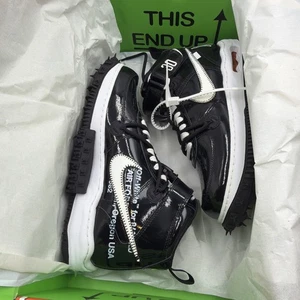 Off White Air Force 1 Mid SP LTHR schwarz weiß weiß Größe 8 - Bild 1 von 5