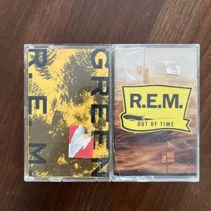 R.E.M. Vintage Cassette Tape Lot Green and Out of Time REM Tapes - Picture 1 of 3