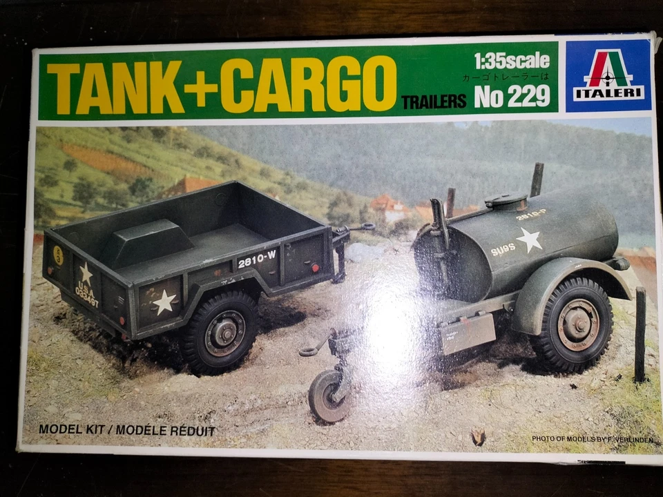 1/35  US ARMY TANK + CARGO - ITALERI - Immagine 1 di 2