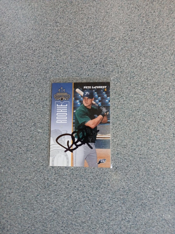 Pete Laforest Signed In Person 2003 Donruss Champions Rays Rc A11 - Image 1 of 1