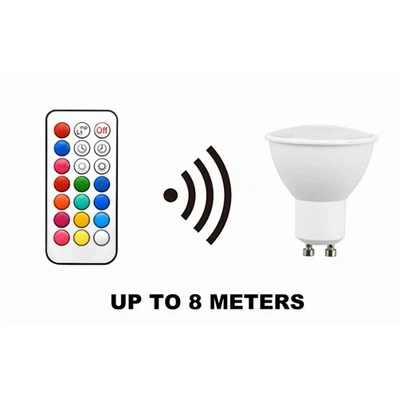 HG RGBW GU10 LED Color Changing Spot Light 2 Lighting Mode 3W RGB LED Bulb With - Image 1 of 4