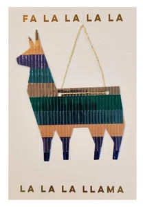 Christmas Greeting Card - Llama - Picture 1 of 2