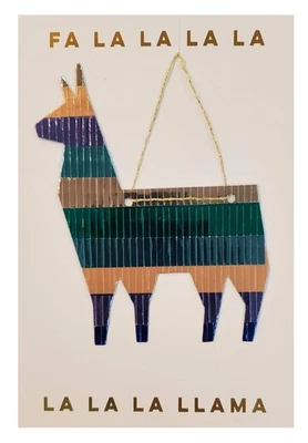 Christmas Greeting Card - Llama - Image 1 of 2