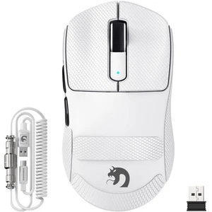 M3 Souris de Jeu Sans Fil Ultra-légère 39g avec Câble Spiralé Capteur PixArt ... - Photo 1/9