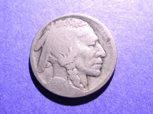 1914-D Bufalo nichel buono trattato con acido - Foto 1 di 2