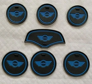 MINI (F56 - F55) 2014 - 2022 (7 PART) INTERIOR DASH GATE PAD SET - BLUE - Picture 1 of 7