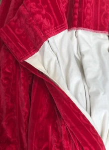 Home Decor Curtain Vintage French Theatre Red Velvet Plush Lined Drop 225cm - Picture 1 of 1