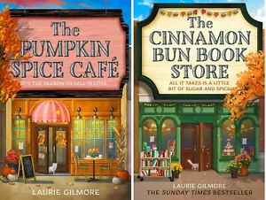 2 Books Set: Pumpkin Spice Cafe and Cinnamon Bun Book Store (English, Paperback) - Picture 1 of 5