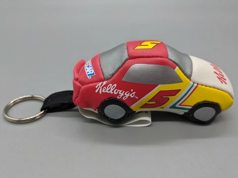 Rare-1999 Nanco Nascar Kelloggs #5 Plush Racecar Key Chain-Hendrick Motor Sports Cover