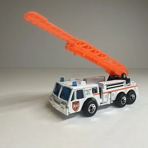 Matchbox FIRE TRUCK 1982 White Fire Rescue Engine Co. Toy Car Collectible - Picture 1 of 10