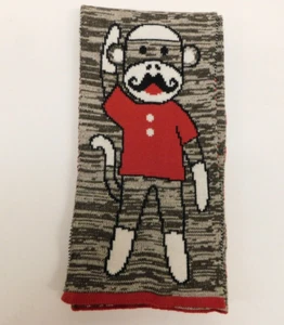 "Sciarpa Calzino Scimmia Nuova Senza Etichette Marled Maglia 66"" x 7,5" - Foto 1 di 4