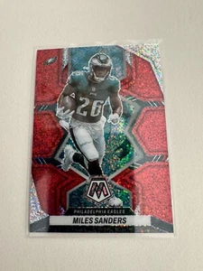 2022 Panini Mosaic Miles Sanders Red Sparkle SP Philadelphia Eagles - Picture 1 of 2