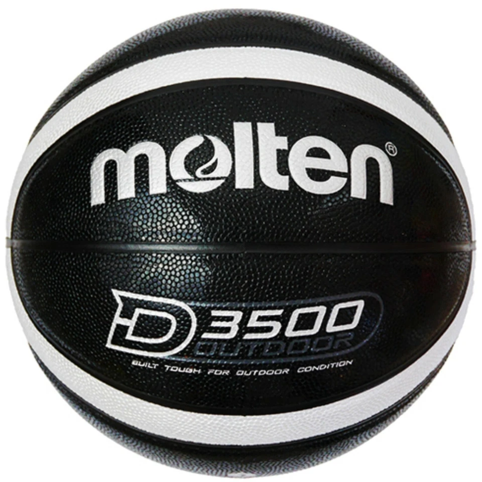 Molten Basketball BD3500-KS | Outdoor Basketball | "Shiny Optik" | schwarz
