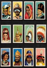 Head-Dresses Of The World. 25- Mini Card Set. Barratt & Co. LTD 1962