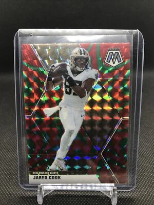 Panini Mosaic 2020 NFL Saints Jared Cook Reactive Green Prizm Card - Image 1 of 2