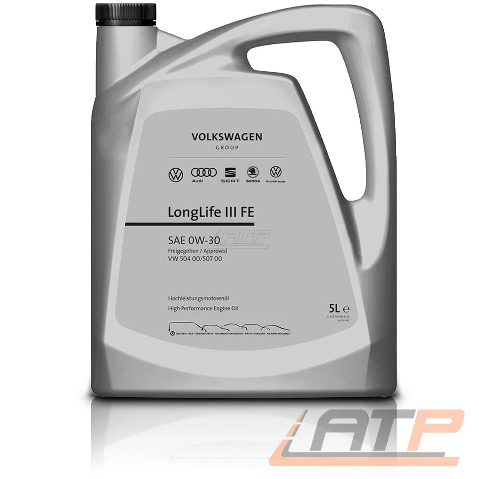 5 L LITER ORIGINAL 0W-30 LONGLIFE III FE GROUP MOTOR-ÖL MOTOREN-ÖL VW 504 507.00 - Bild 1 von 1
