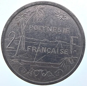 World Coin: 1983 French Polynesia - 2 Francs - Circulated (SKU 98) - Picture 1 of 4