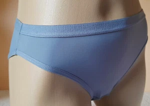 Eisglas glatt 4-Wege seidig Stretch schieferblau Mini Slips 10 S 35-38" - Bild 1 von 9