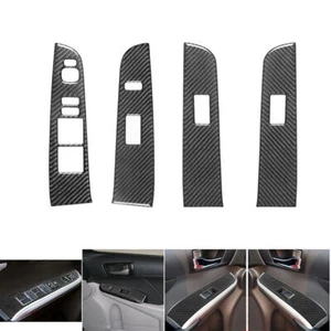 Cubierta de control de ventana interior de fibra de carbono 4 piezas para Toyota Camry 2012-2014 - Imagen 1 de 19