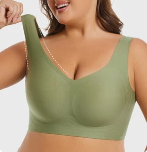 Reggiseno donna copertura completa senza cuciture sottile senza fili taglie forti intimo push 26191 - Foto 1 di 31