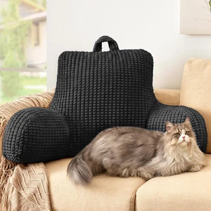 Reading Pillow for Bed, Memory Foam Back Pillow for Bed Sitting Up, Bed Rest Pil - Picture 1 of 7