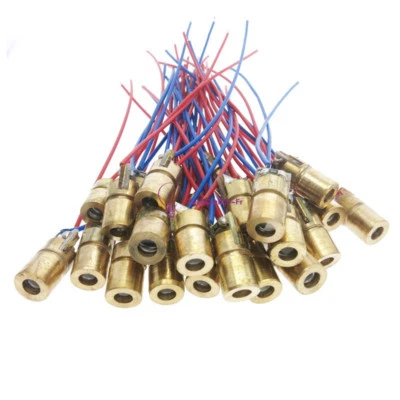 5x 650nm 6mm 3V 5mW Mini Laser Dot Diode Module Copper Head With Red Dot - Photo 1/4