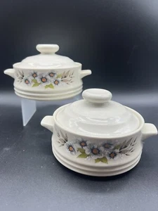 Capri Bake Serve N Store Stoneware Individual Casserole With Lid Set Of 2 - Picture 1 of 6