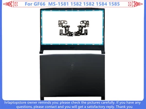New For MSI GF66 MS-1581 1582 1584 MS-1585 LCD Back Cover / Front Bezel / Hinges - Picture 1 of 14