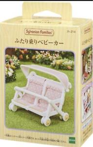 Double Stroller Sylvanian Families Furniture Baby Twins