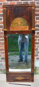 Espejo Biedermeier Empire Hamburgo o ALTONA aprox. 1820-40 caoba + maderas preciosas - Imagen 1 de 12