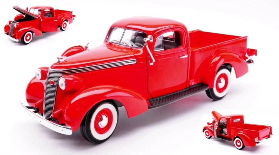 Lucky Die Cast STUDEBAKER COUPE' EXPRESS PICK UP 1937 RED 1:18 - Immagine 1 di 1