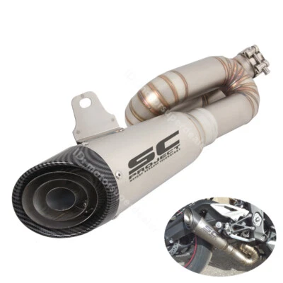 Silenciador de escape modificado antideslizante para Triumph Street Triple RS R 765 2017-2023 Foto 1 de 4