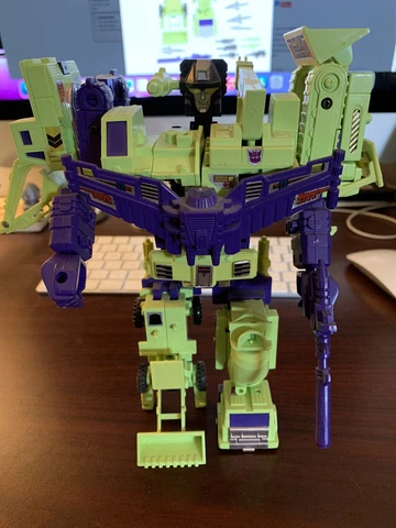 1985 Transformers G1 original vintage Devastator Constructicon, Deception Cover