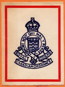 Royal Corps Canadian Ordnance Seasons Greetings Card Signed Jack Wettlanfer - Picture 1 of 3