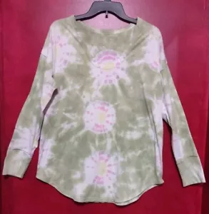 Sonoma Women's Lightweight Soft Comfy Round Hem Tie Dye Sweatshirt Size Large - Picture 1 of 6