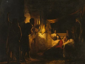 Adoración de los pastores 1882 por Carl Bloch Giclee impresión artística envío gratis - Imagen 1 de 3