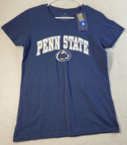 Penn State Nittany Lions Fanatics T Shirt Mens Medium Navy Round Neck Football - Picture 1 of 8