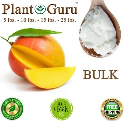 Raw Mango Butter BULK WHOLESALE 100% Pure Organic Unrefined Natural 5lb to 50lb - Image 1 of 4