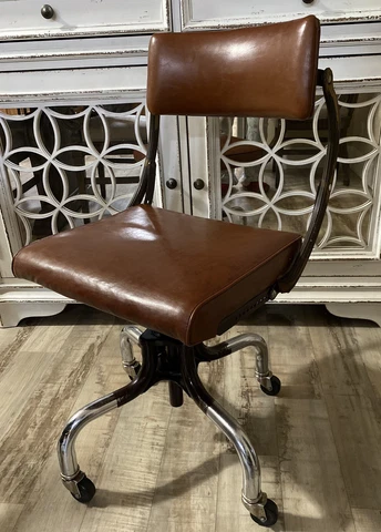 VTG DoMore Deco Industrial Swivel Chair, USA, Amazing Condition 1930s? Cover