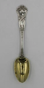Tiffany & Co. Saint James (1898) 4⅝" Five O'clock Teaspoon Sterling Silver +Gold - Picture 1 of 5