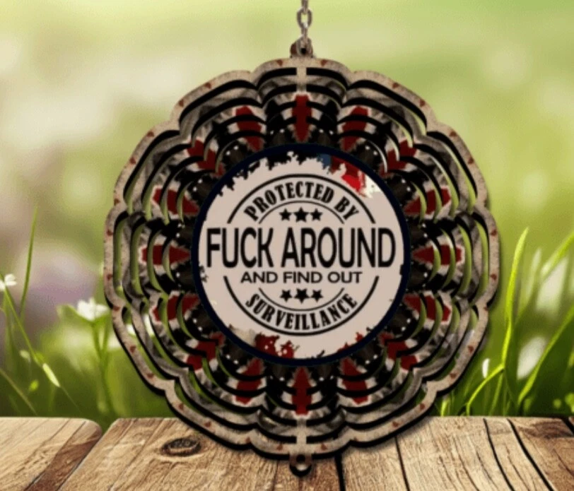 FAFO metal wind spinners - Image 1 of 1