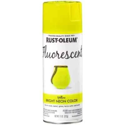 Rust-Oleum Specialty Fluorescent Bright Neon Fluorescent Yellow Spray Paint 11oz - Image 1 of 3